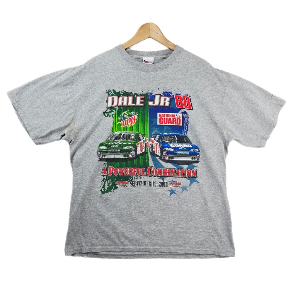 Dale Earnhardt Jr. #88 Mountain Dew National Guard T-Shirt XL Chase NASCAR